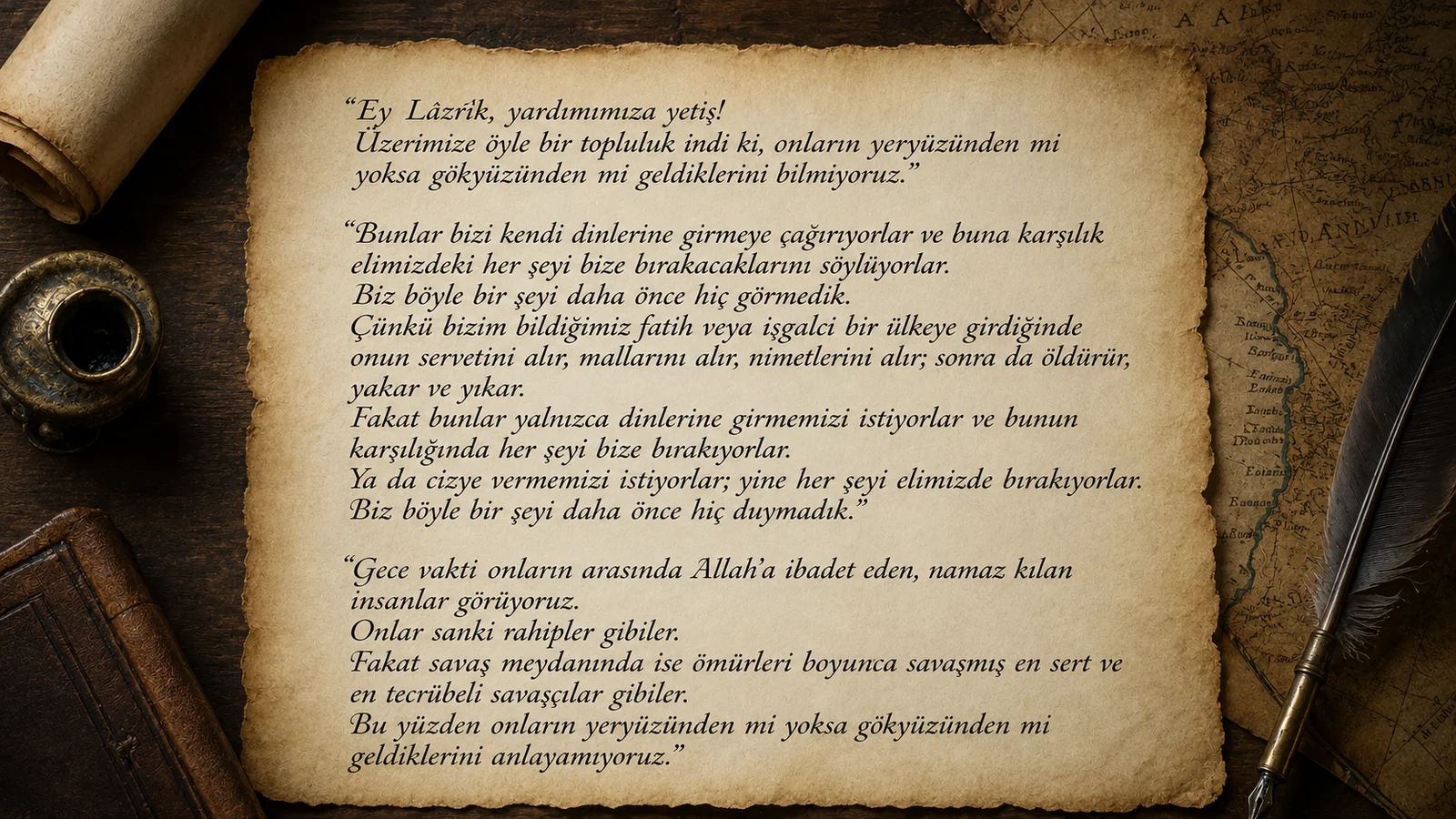 Toledo Sarayını Titreten Mektup: "Yetiş Ey Lazrik! Yerden mi Geldiler Gökten mi Bilmiyoruz!"